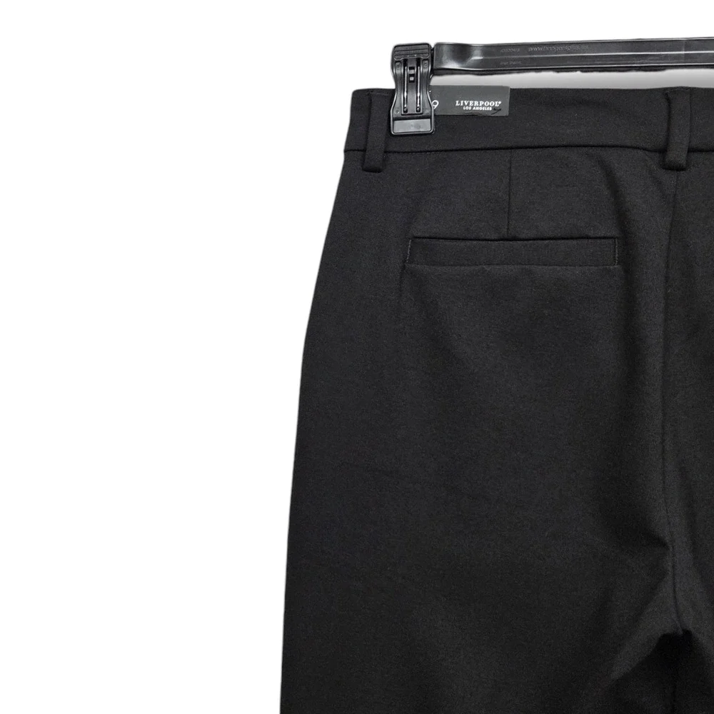 Liverpool Kelsey Trouser Womens 8 Tall Black Mid Rise Slim Leg Pants - Picture 7 of 12